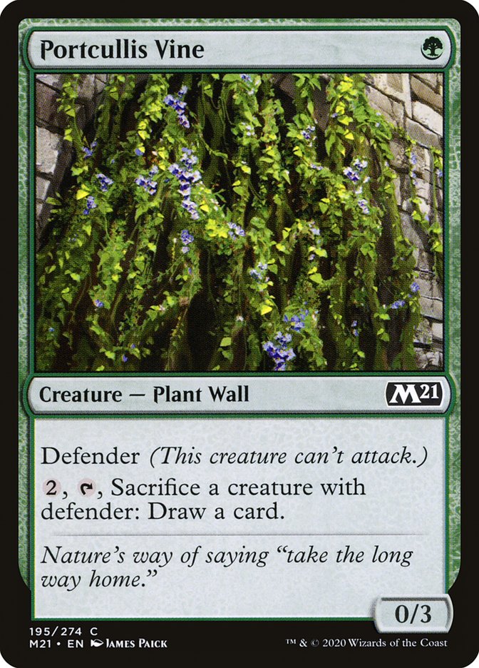 Portcullis Vine [Core Set 2021] Foil