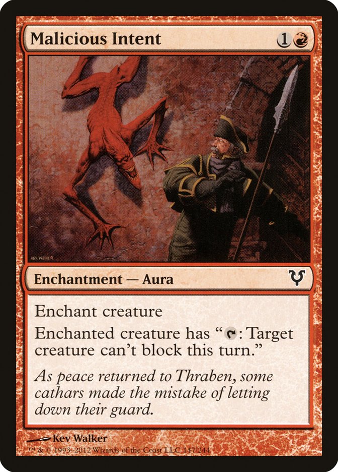 Malicious Intent [Avacyn Restored] Foil