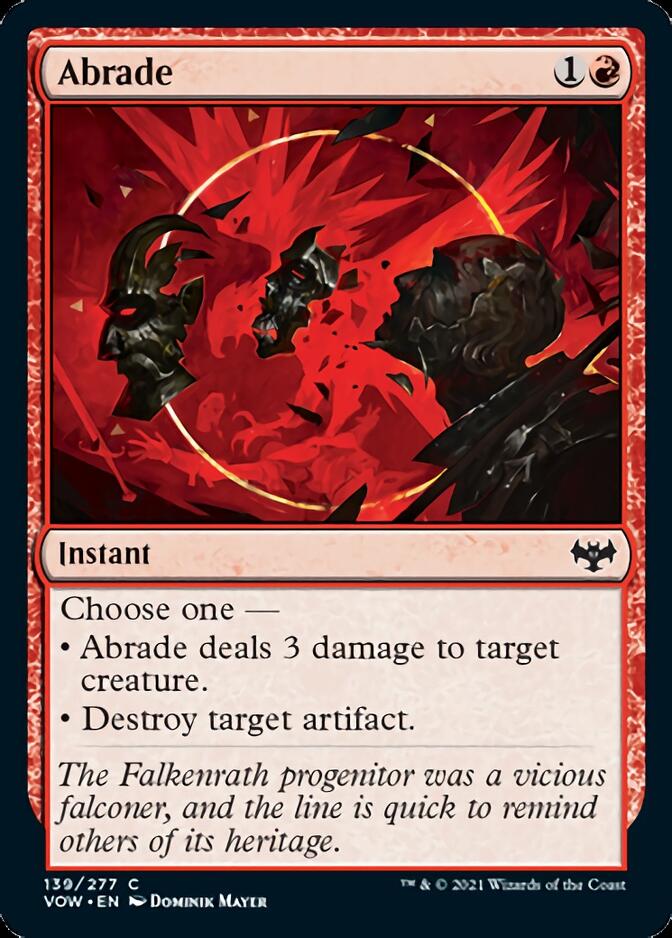 Abrade [Innistrad: Crimson Vow] Foil
