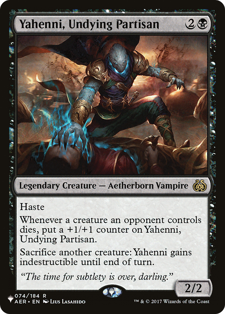 Yahenni, Undying Partisan  [The List Reprints]