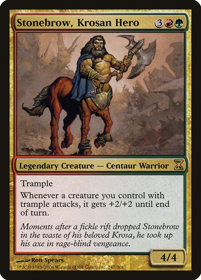 Stonebrow, Krosan Hero [Time Spiral] Foil