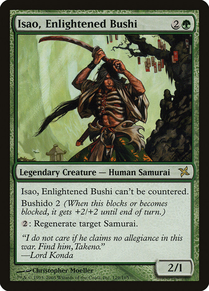 Isao, Enlightened Bushi [Betrayers of Kamigawa] Foil
