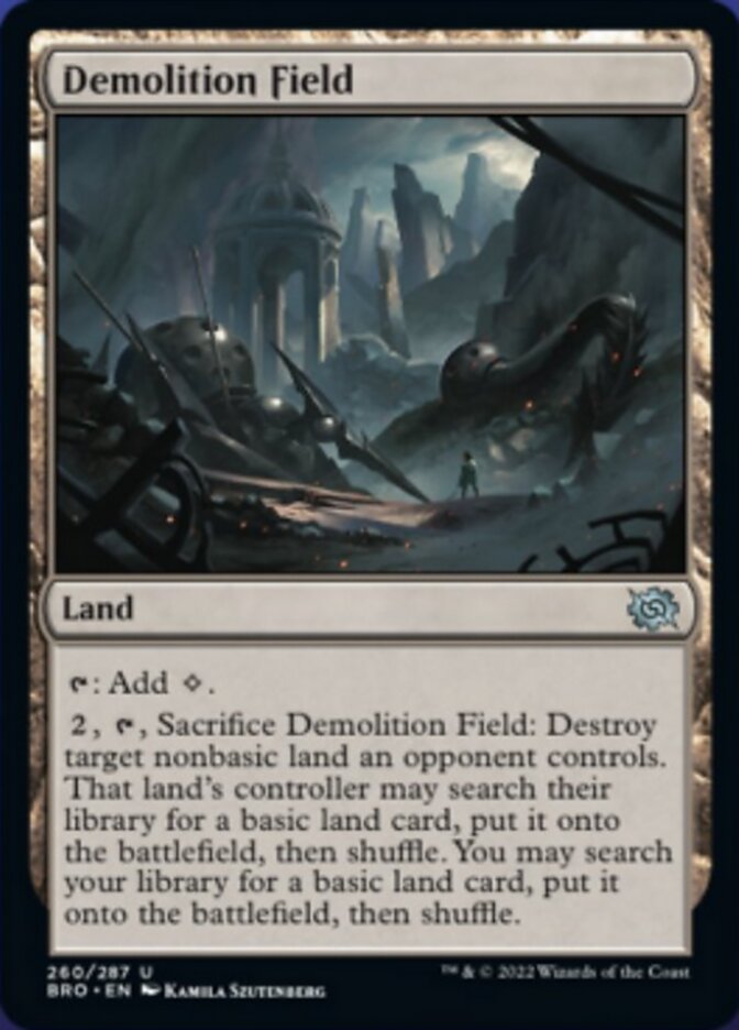 Demolition Field [The Brothers' War] Foil
