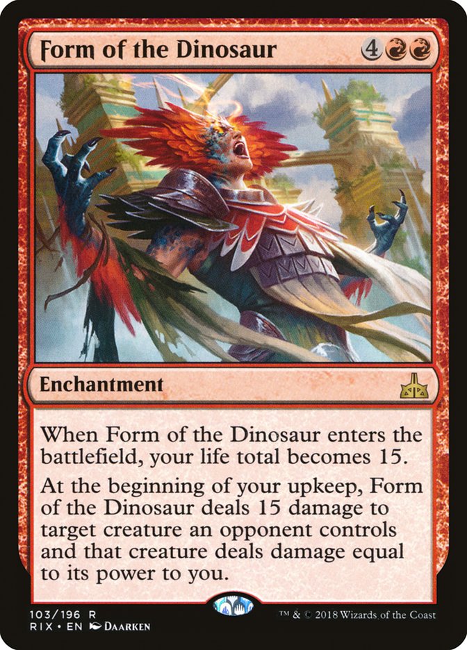Form of the Dinosaur [Rivals of Ixalan] Foil