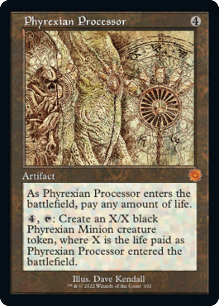 Phyrexian Processor (Retro Schematic) [The Brothers' War Retro Artifacts] Foil