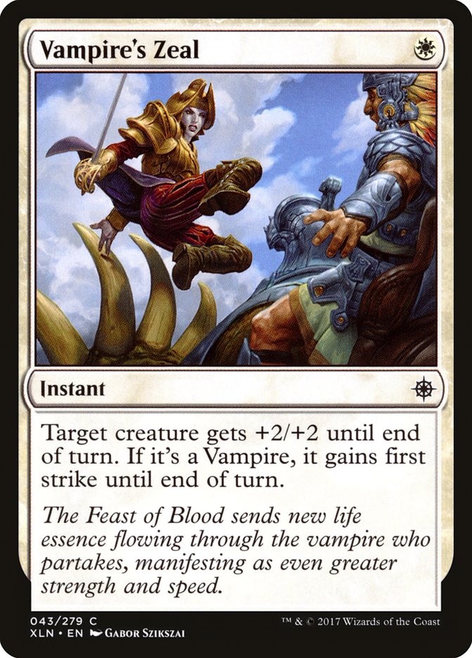 Vampire's Zeal [Ixalan] Foil