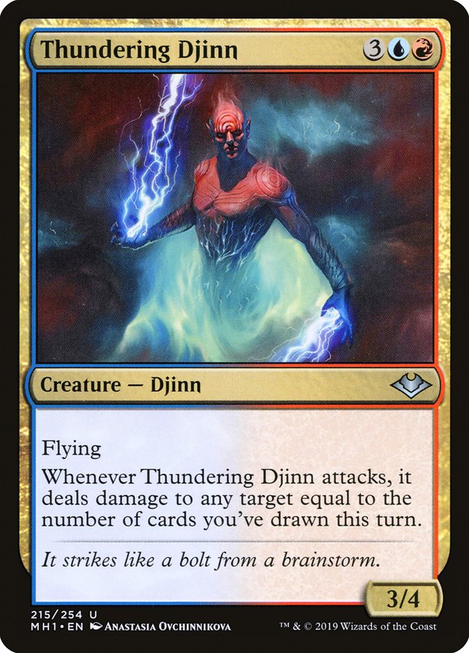 Thundering Djinn [Modern Horizons] Foil