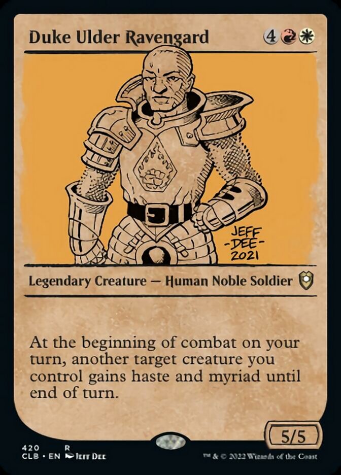 Duke Ulder Ravengard (Showcase) [Commander Legends: Battle for Baldur's Gate] Foil