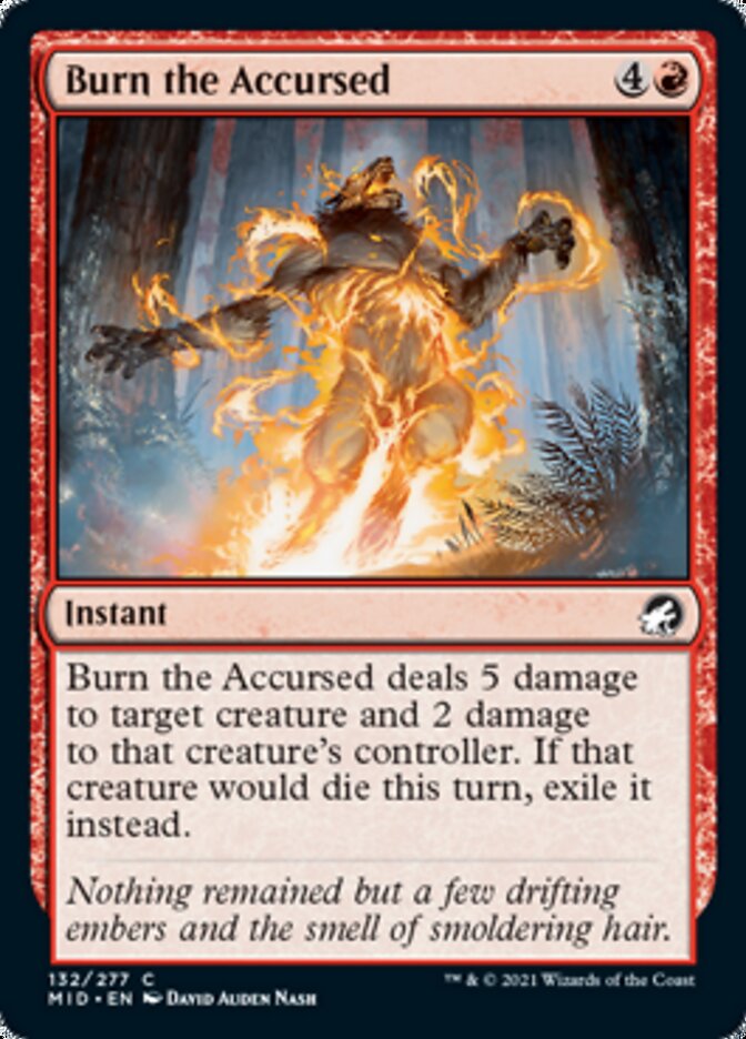 Burn the Accursed [Innistrad: Midnight Hunt] Foil