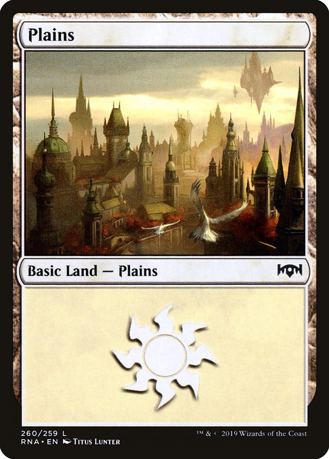 Plains (260) [Ravnica Allegiance] Foil