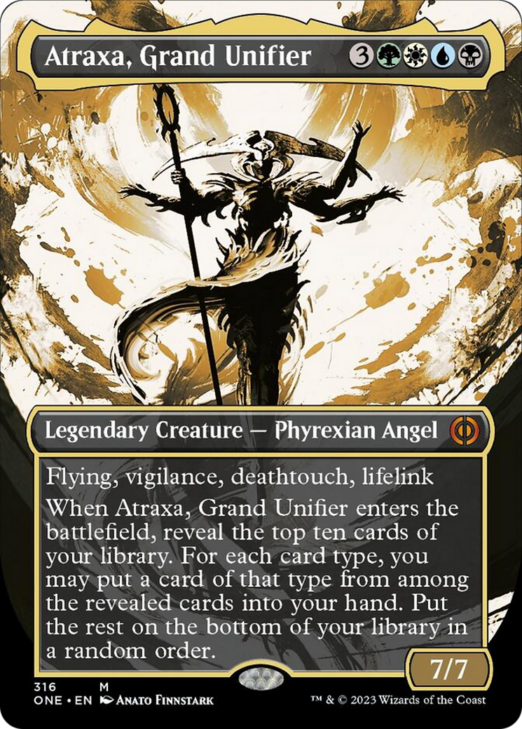 Atraxa, Grand Unifier (Borderless Ichor) [Phyrexia: All Will Be One] Foil