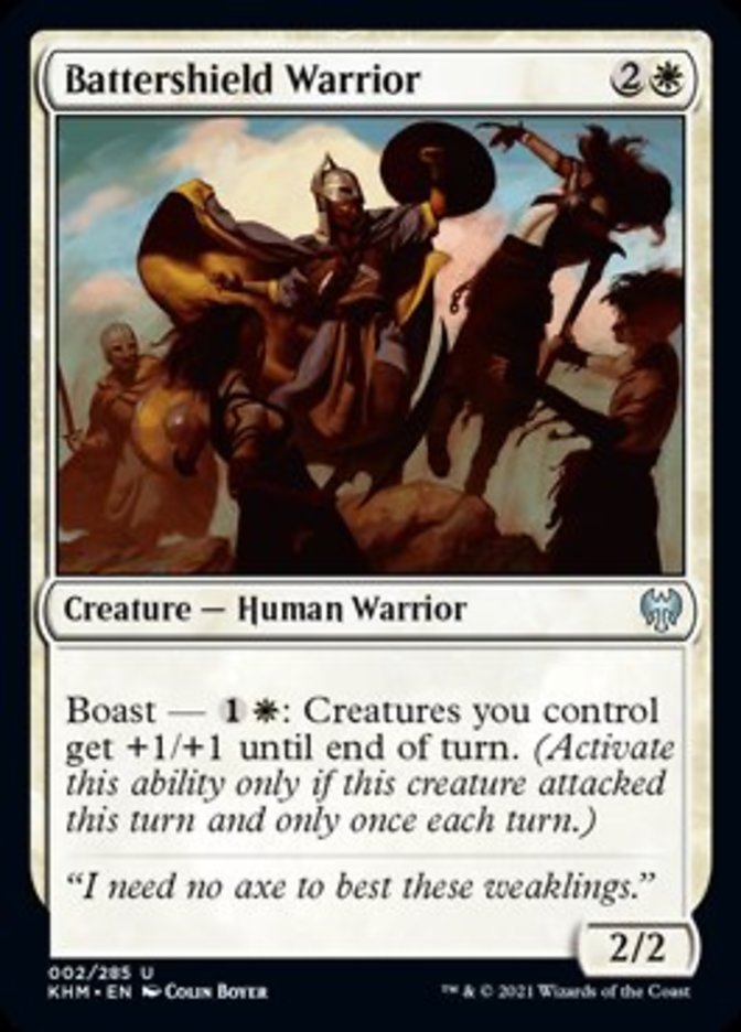 Battershield Warrior [Kaldheim] Foil