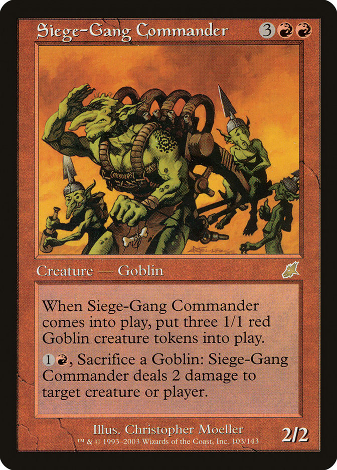 Siege-Gang Commander [Scourge] Foil