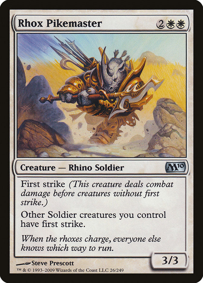 Rhox Pikemaster [Magic 2010] Foil