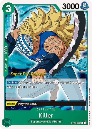 Killer (ST02-005) - [Super Pre-Release Starter Deck 2: Worst Generation]