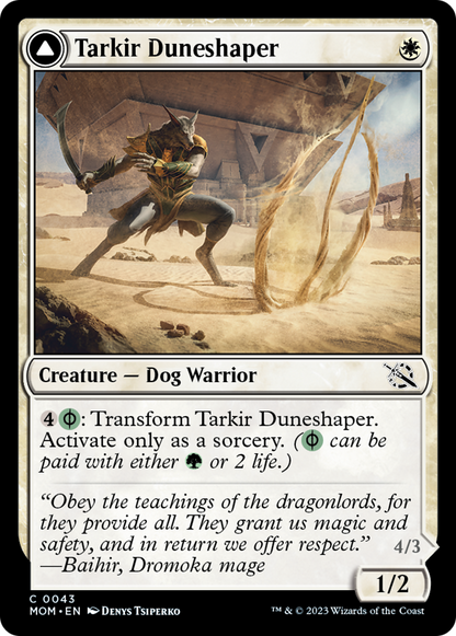 Tarkir Duneshaper // Burnished Dunestomper [March of the Machine] Foil