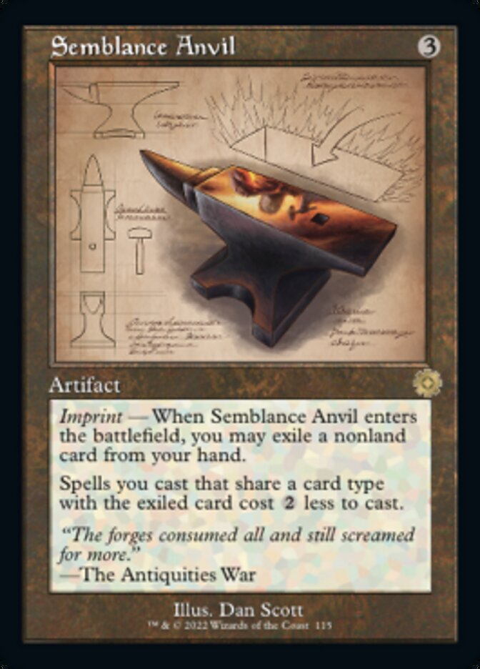 Semblance Anvil (Retro Schematic) [The Brothers' War Retro Artifacts] Foil