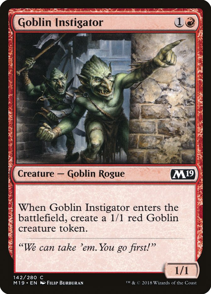 Goblin Instigator [Core Set 2019] Foil