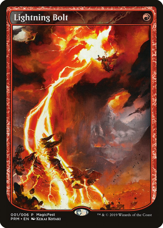 Lightning Bolt (Textless) [MagicFest 2019] Foil