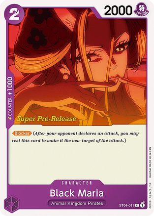 Black Maria (ST04-011) - [Super Pre-Release Starter Deck 4: Animal Kingdom Pirates]