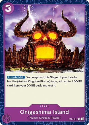 Onigashima Island (ST04-017) - [Super Pre-Release Starter Deck 4: Animal Kingdom Pirates]