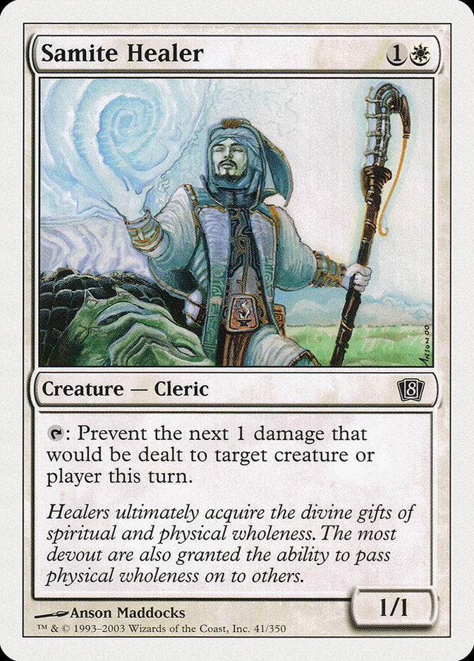 Samite Healer [Eighth Edition] Foil