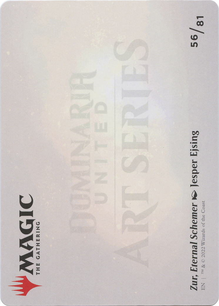 Zur, Eternal Schemer // Zur, Eternal Schemer  [Dominaria United Art Series] (Borderless) Foil