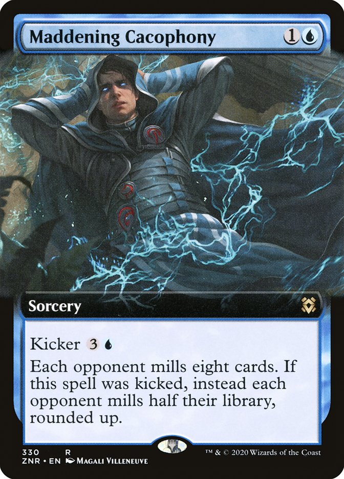 Maddening Cacophony (Extended Art) [Zendikar Rising] Foil