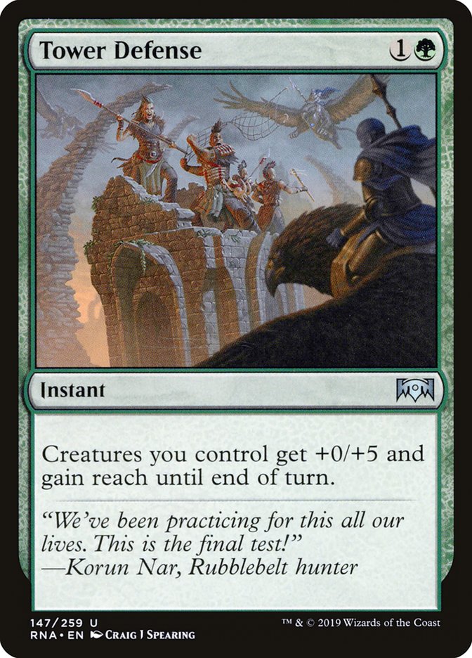Tower Defense [Ravnica Allegiance] Foil