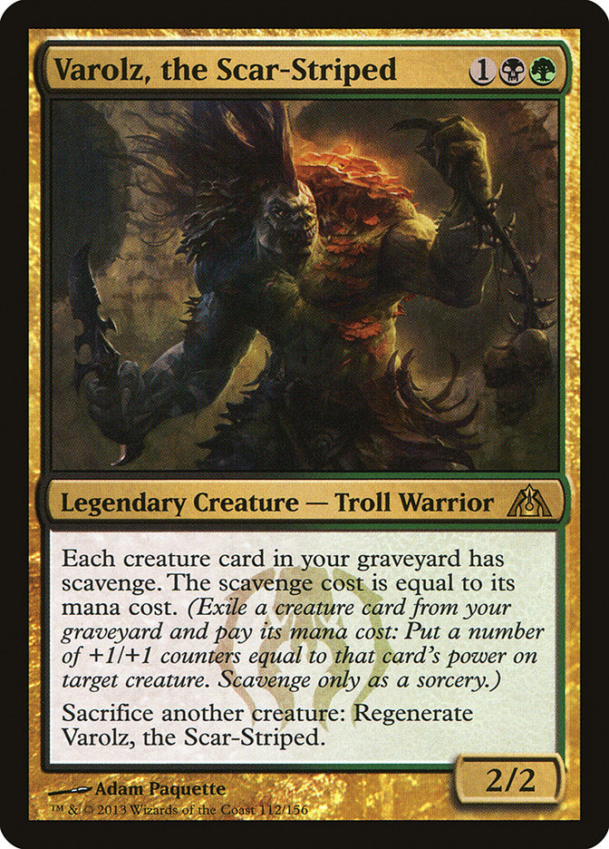 Varolz, the Scar-Striped [Dragon's Maze] Foil