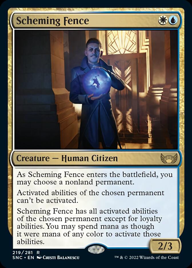 Scheming Fence [Streets of New Capenna] Foil