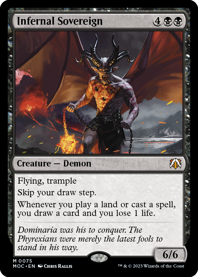 Infernal Sovereign [March of the Machine Commander] Foil
