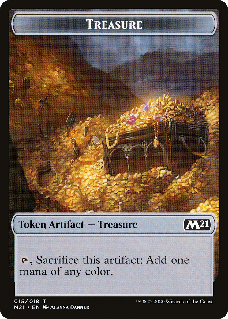 Treasure  [Core Set 2021 Tokens] Foil