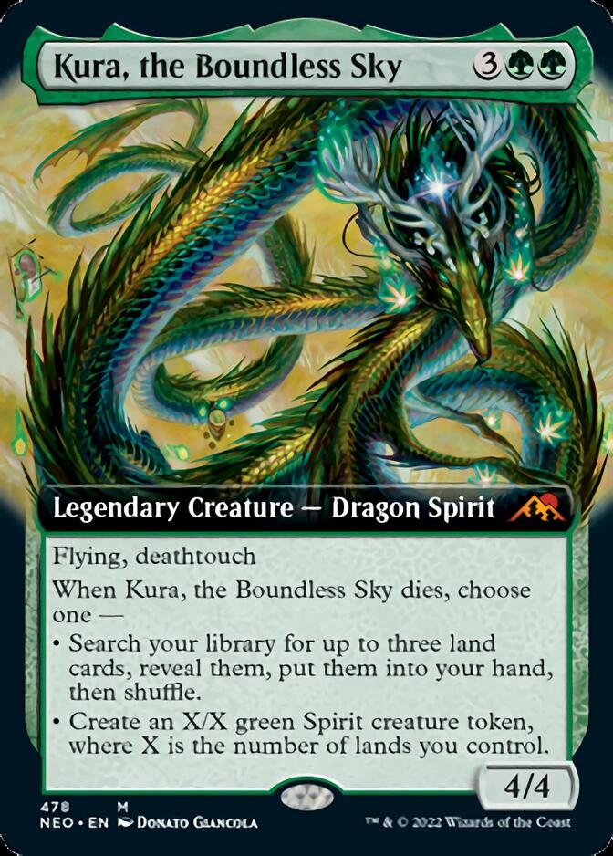Kura, the Boundless Sky (Extended Art) [Kamigawa: Neon Dynasty] Foil
