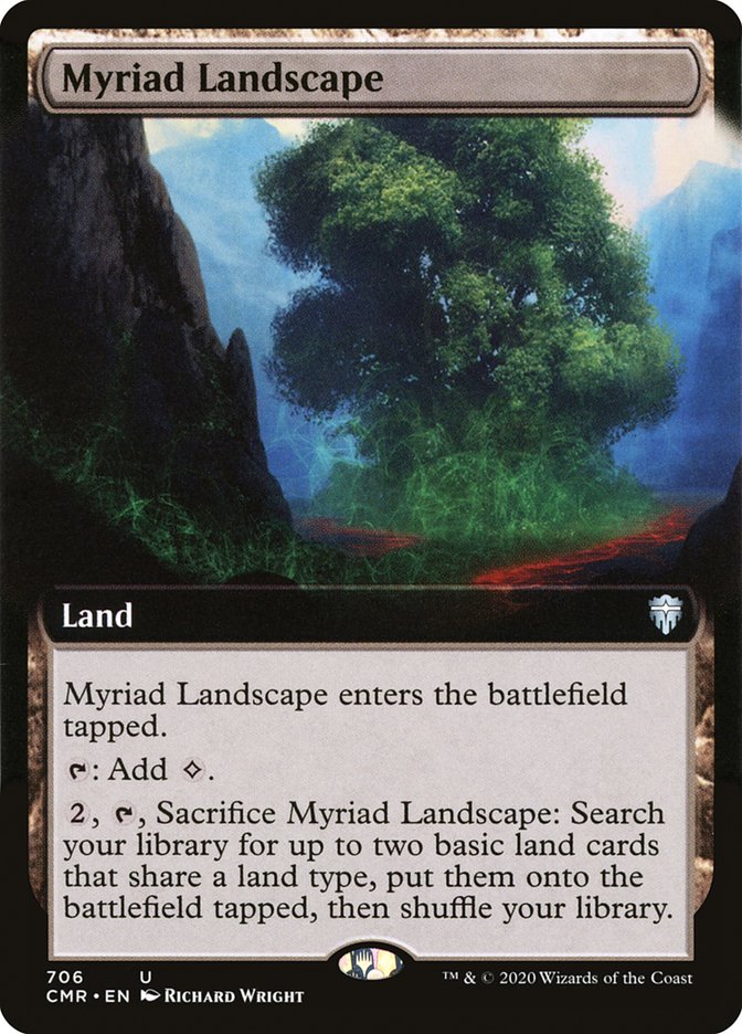 Myriad Landscape (Extended Art) [Commander Legends] Foil