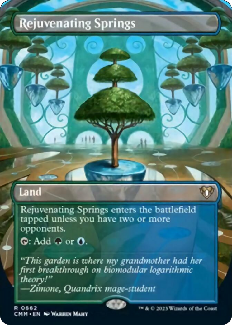 Rejuvenating Springs (Borderless Alternate Art) [Commander Masters] Foil