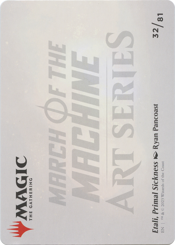Etali, Primal Sickness // Etali, Primal Sickness  [March of the Machine Art Series] (Borderless) Foil