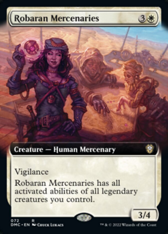 Robaran Mercenaries (Extended Art) [Dominaria United Commander] Foil