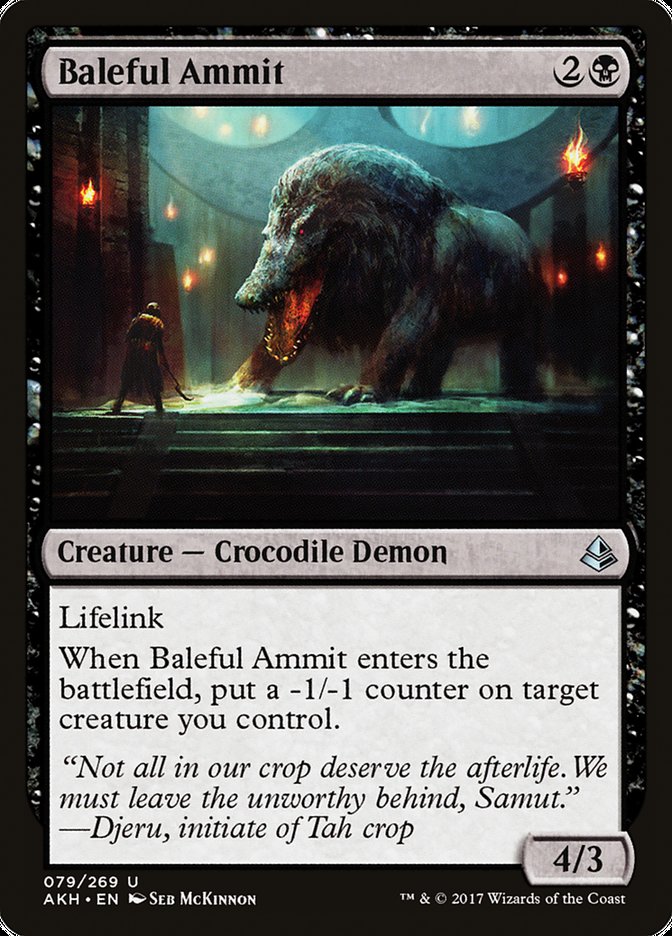 Baleful Ammit [Amonkhet] Foil