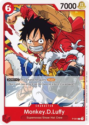 Monkey.D.Luffy (Super Pre-Release) [Participant] (P-001) - [One Piece Promotion Cards]