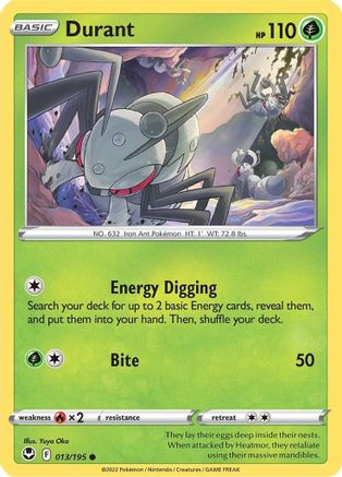 Durant (013/195) [Sword & Shield: Silver Tempest] Reverse Holofoil