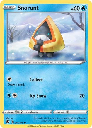 Snorunt (041/195) [Sword & Shield: Silver Tempest] Reverse Holofoil