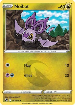 Noibat (132/195) [Sword & Shield: Silver Tempest] Reverse Holofoil