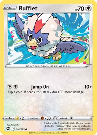 Rufflet (148/195) [Sword & Shield: Silver Tempest] Reverse Holofoil
