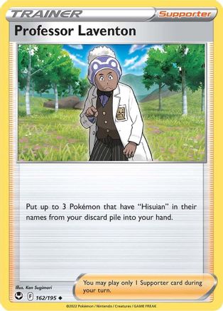 Professor Laventon (162/195) [Sword & Shield: Silver Tempest] Reverse Holofoil