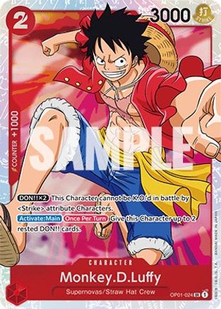 Monkey.D.Luffy (024) (OP01-024) - [Romance Dawn] Foil
