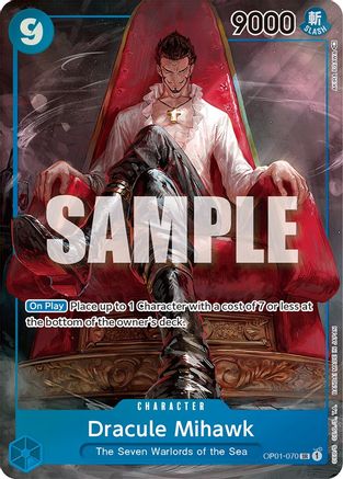 Dracule Mihawk (Parallel) (OP01-070) - [Romance Dawn] Foil