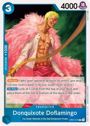 Donquixote Doflamingo (073) (OP01-073) - [Romance Dawn] Foil