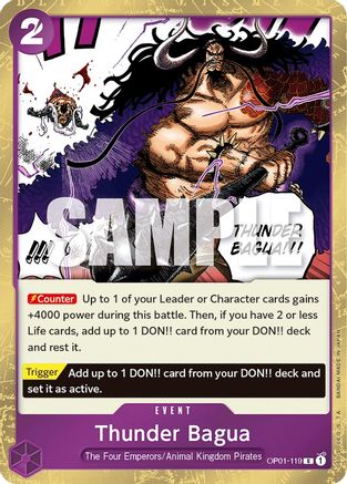 Thunder Bagua (OP01-119) - [Romance Dawn] Foil