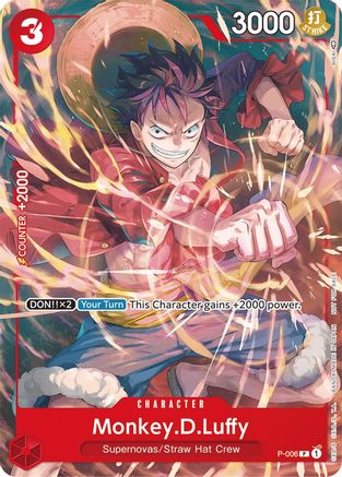 Monkey.D.Luffy - P-006 (Tournament Pack Vol. 1) (P-006) - [One Piece Promotion Cards]
